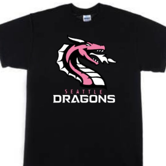 Gildan Tops - Seattle Dragons XFL Football Women's Tshirt Black